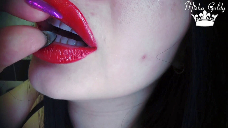 Goddess Misha Goldy: Sarai per sempre una parte del mio bellissimo corpo! Mangiare...