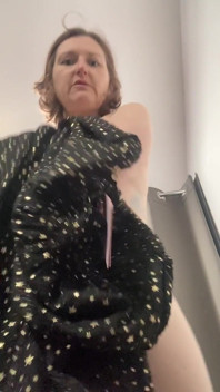 Getting Naked to Try on Designer Dresses in a Posh Boutique Shop