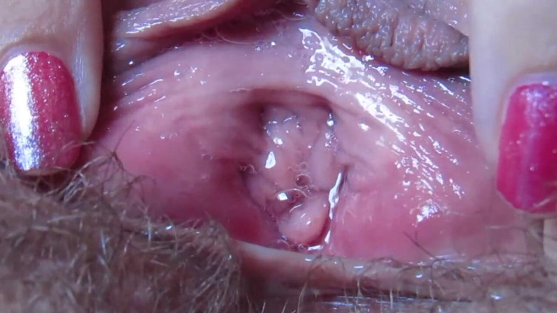 Cuteblonde666: Figa vaginale bagnata dopo l'orgasmo in estremo primo piano