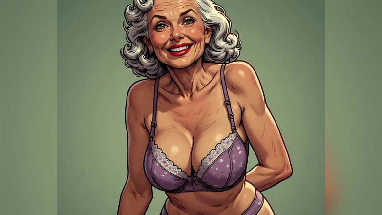 AI Porn: Retro Pinup Bra dan Seluar Dalam Seni