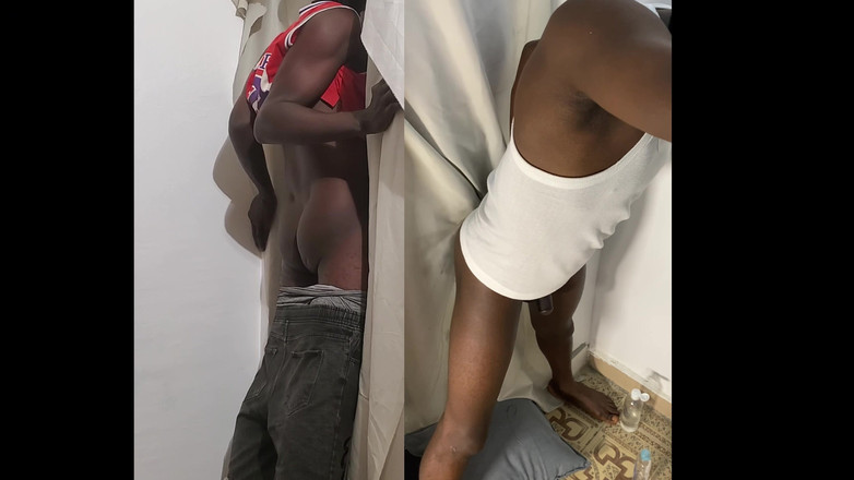 Gloryhole Africa: Sání gloryhole a šukání od hamza straight hausa boy s hard...
