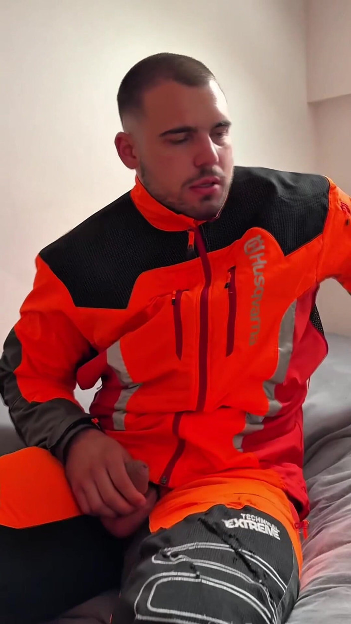 Tyler Blake: Tyler Blake Hivis Pracovní oblečení, Svaly Flex, Dildo Hra, Honění...