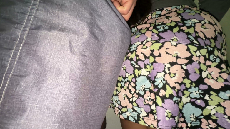 CoupleOfHotSins: Risky! Big-assed Woman Touching a Stranger's Cock.