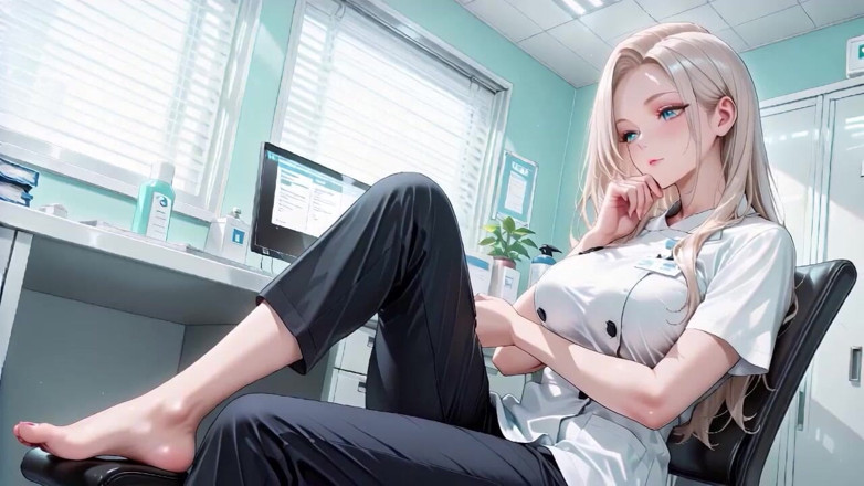 Tay Swift X: L'infermiera sexy non riesce a trattenersi! Gola profonda per orgasmo...