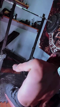 Sexy Spanish Boy Naked Squat Training with Chill Ambient
