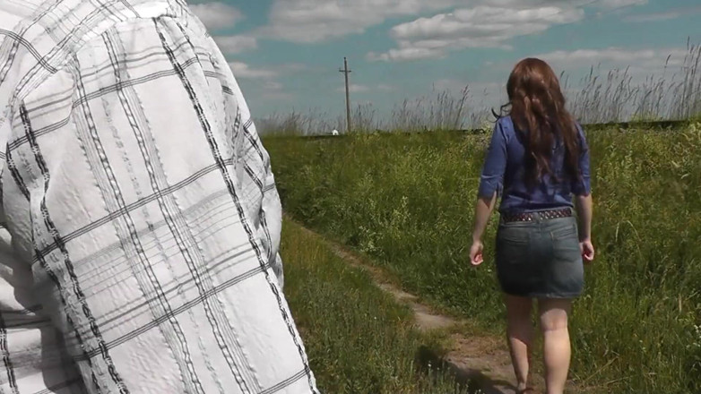 XXX-Platinum: Outside Outdoor Man Pisses, Beautiful Woman Holding Cock. Golden Rain....