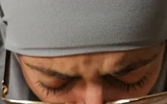 Close up Blowjob with Glasses Mia Niqab