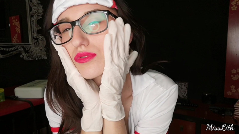 Miss Lith Domina: Medical Gloves fetiş