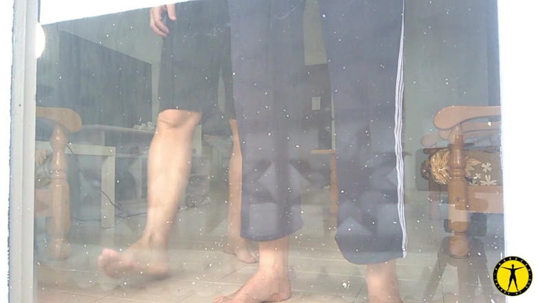 TheoryOfSex: She gets pantsed while doing house chores