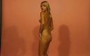 Flash Model Amateurs: Blondei drăguțe îi place să-și arate corpul sexy