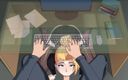 LoveSkySan69: Entrenador kunoichi - entrenadora ninja naruto - parte 110 - secretaria mamada debajo de...