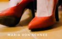 Maria Von Schnee: Фетишная красная обувь