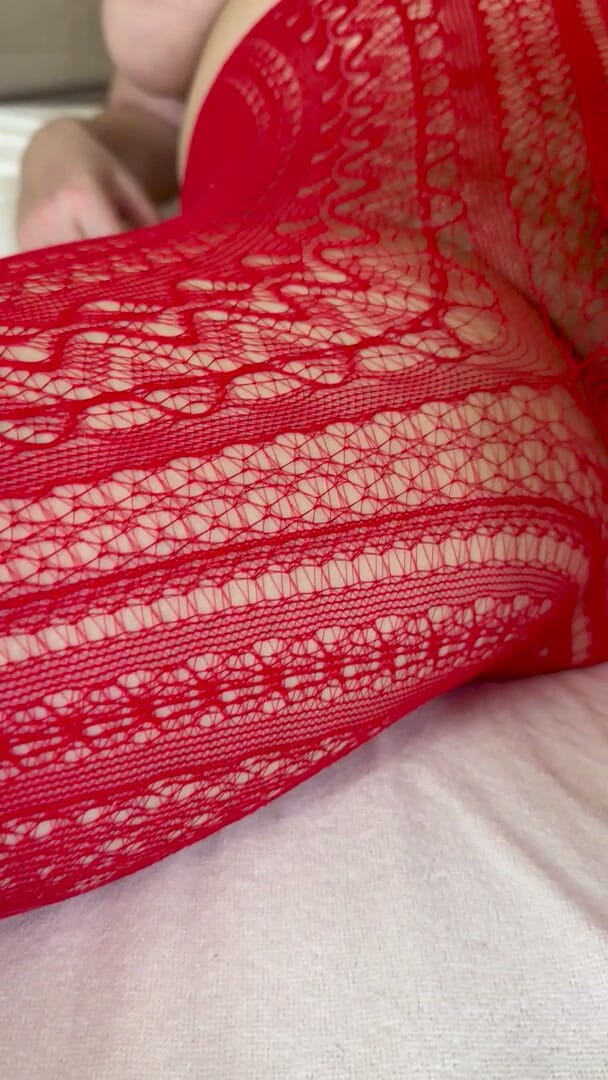Sensual Lotuses: Rote strumpfhosen zeigen