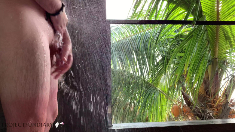 Projectsexdiary: Romantic shower after sex in paradise