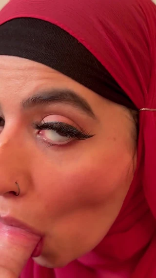 Aaliyah Yasin: Aaliyah Yasin Tries Not to Swallow Her Stepbrothers Cum