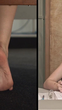 Leya's ticklish adventures, foot tickling, upper body tickling and foot licking