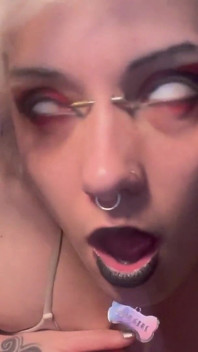 Goth Girl Glitterqueen1999 Possessed by Her Stepdad and Made to Cum! Transfer Fetish Body Possession Taboo Transformation Fetish