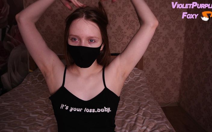 VioletPurpleFoxy: Tam - mütevazı esmerden amatör meme ucu orgazmı
