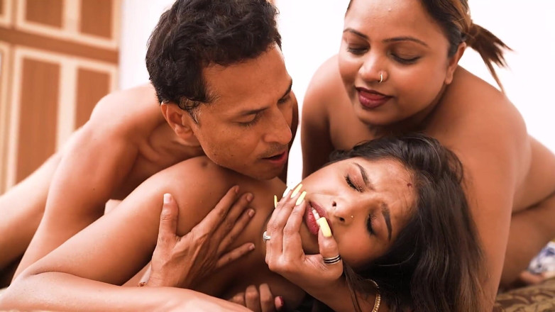 RIABHABI: A Sexy Handsome Husband Fucked His Two Wifes Together, a...