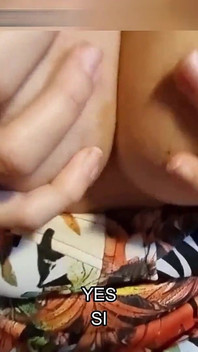 Sâni mari ai soției mele reale și excitate Karina