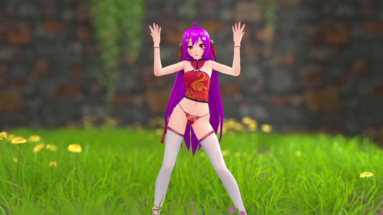Smixix: Chinese Girl Model 22 Undress Dance Hentai Mmd 3D Purple Hair Color...