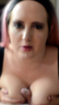 BBW Macocha Obciąganie Titfuck Wytryski na twarz