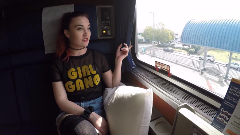 Hefburg: Got fucked on a train!