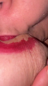 Sucking My Tit Milk W Lipstick Areola