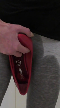 He Pee on My Ass in Leggings and Feet