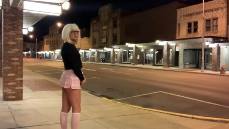 CindieLove: Amazing hot slut sissy short skirt panties