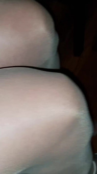 Dani_leg in Tan Pantyhose and White High Heels