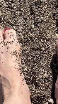 For Those Who Love Legs, I’m Having Fun in the Sand.