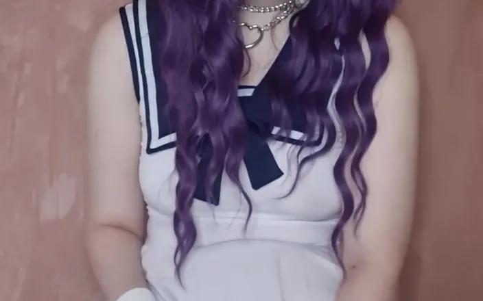 kyu_misa: Kitten Enjoys Playing with Her Pearl Dildo