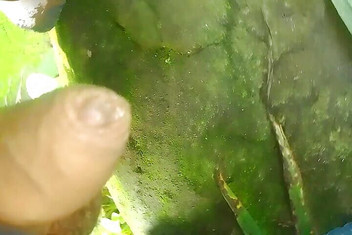 Gangbang straight: Kencing dalam rumput di luar