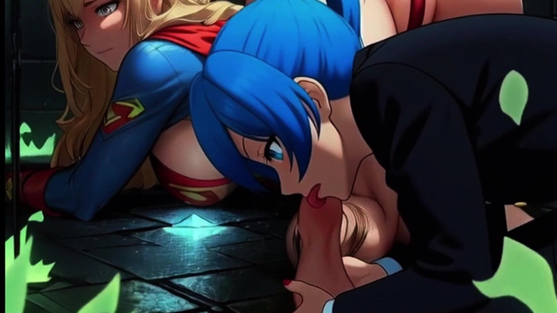 Spicy Toons: Gadis super di-gangbang lagi