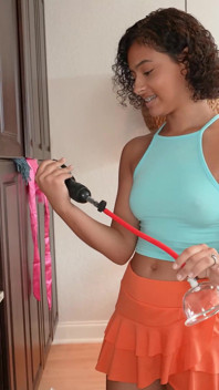 Caught Tiny Stepsis Lets Stepbro Watch While She Uses Her Stepmoms Pussy Pump - Mypervyfamily -