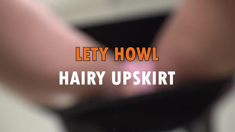 Lety Howl: Hairy under skirt Lety Howl