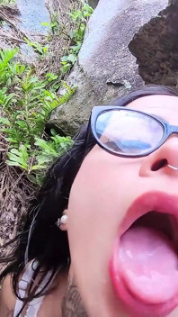 Lost Girl Getting Milk From a Stranger's Mouth.