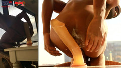 Ass Monkey: Hardcore anál na slunci s obrovským robertkem Hluboko v Twinku. 1of2 -...