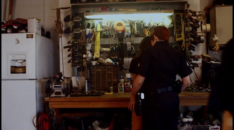 Radical Lesbian: Hard female cop is using a woman