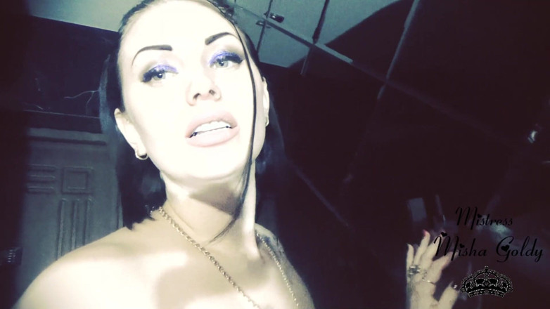 Goddess Misha Goldy: Lipstik beide &amp; masturbasi gloss