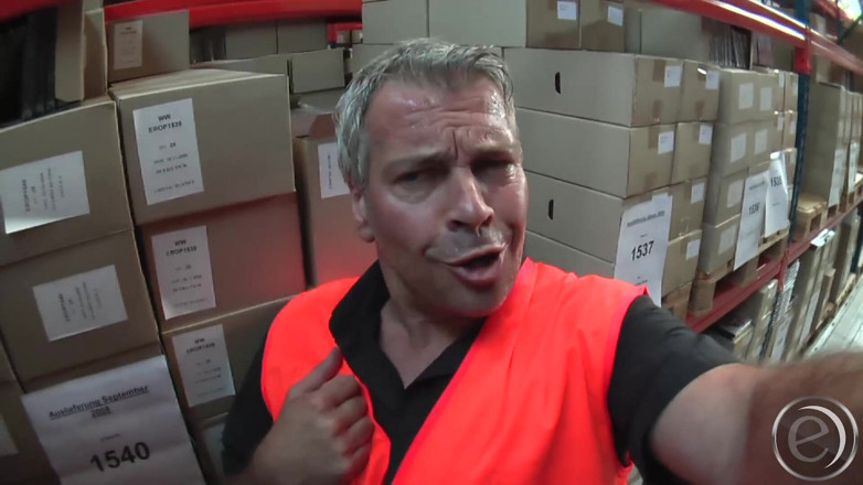 Erotic Planet X: Antinia meets 2 guys in the warehouse
