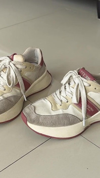 Walking in Sneakers and High Heels