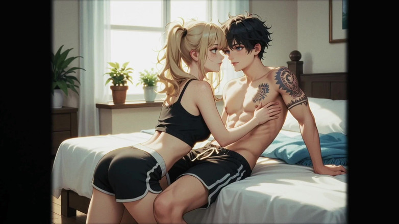 Oliviaevence: 继妹在父母不在家的时候勾引继兄弟邀请了她的女同性恋朋友 第三部分