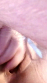 Jade et Damon en gros plan - éjaculation avec creampie