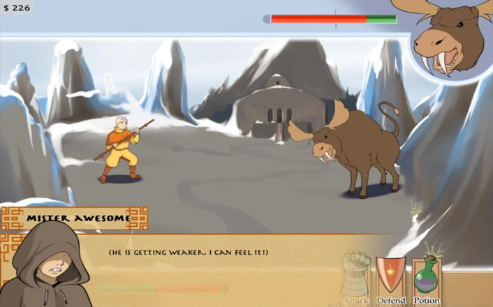 Cartoon Play: Four elements trainer part 4 (Book 1 water) (Slave route)