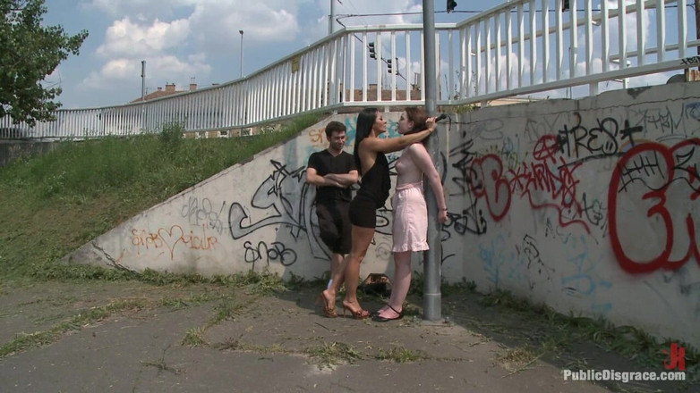 Public Disgrace by Kink: Sandra Romain Is Back in Action Dominating an Unsuspecting British...