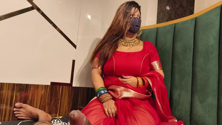 IndianMyra07: Indian Stepmom Caught Her Stepson Jerking with Her Panties and...
