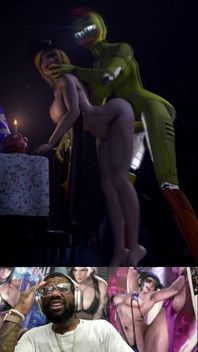Hard Cock Futa Chica Fucks the Hell Outta the Big Breast Security Guard