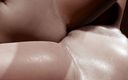 Wow P0rn: Twee hete lesbiennes scharen (tribadisme) sensuele seks handelen close-up